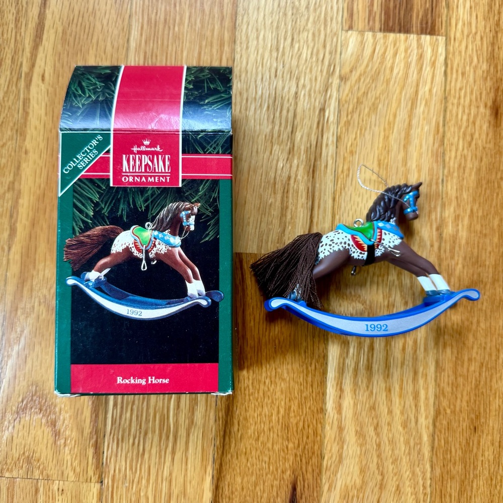 Hallmark Keepsake Rocking Horse Ornament 1992 Collector Series